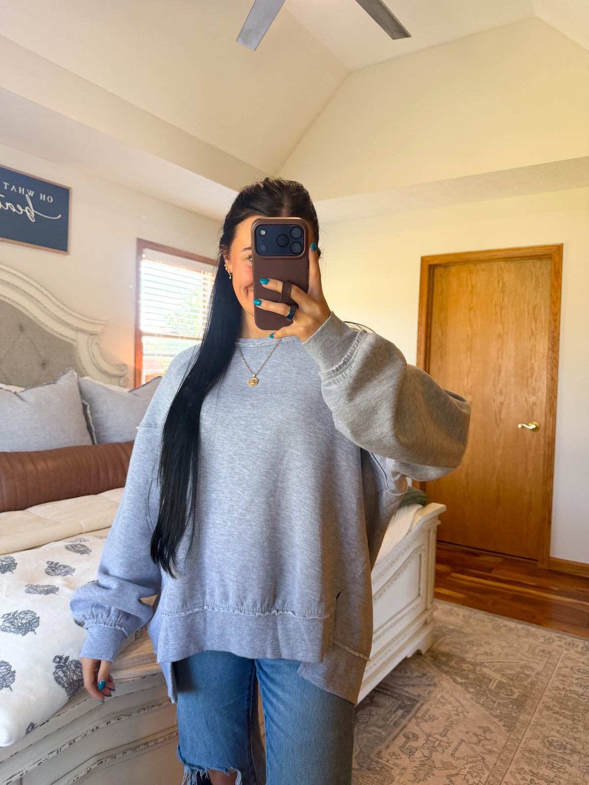 Claire Pullover- Grey