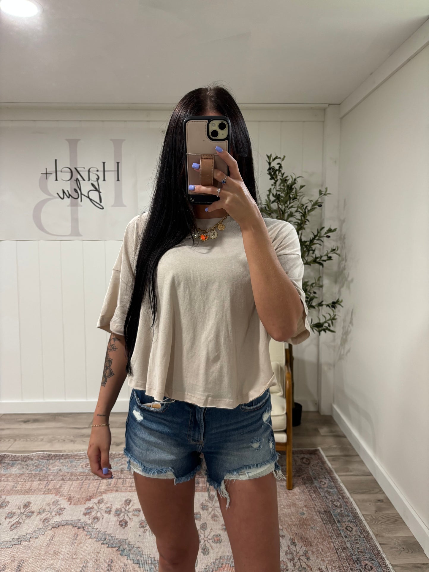 Lottie Top- Sand Beige