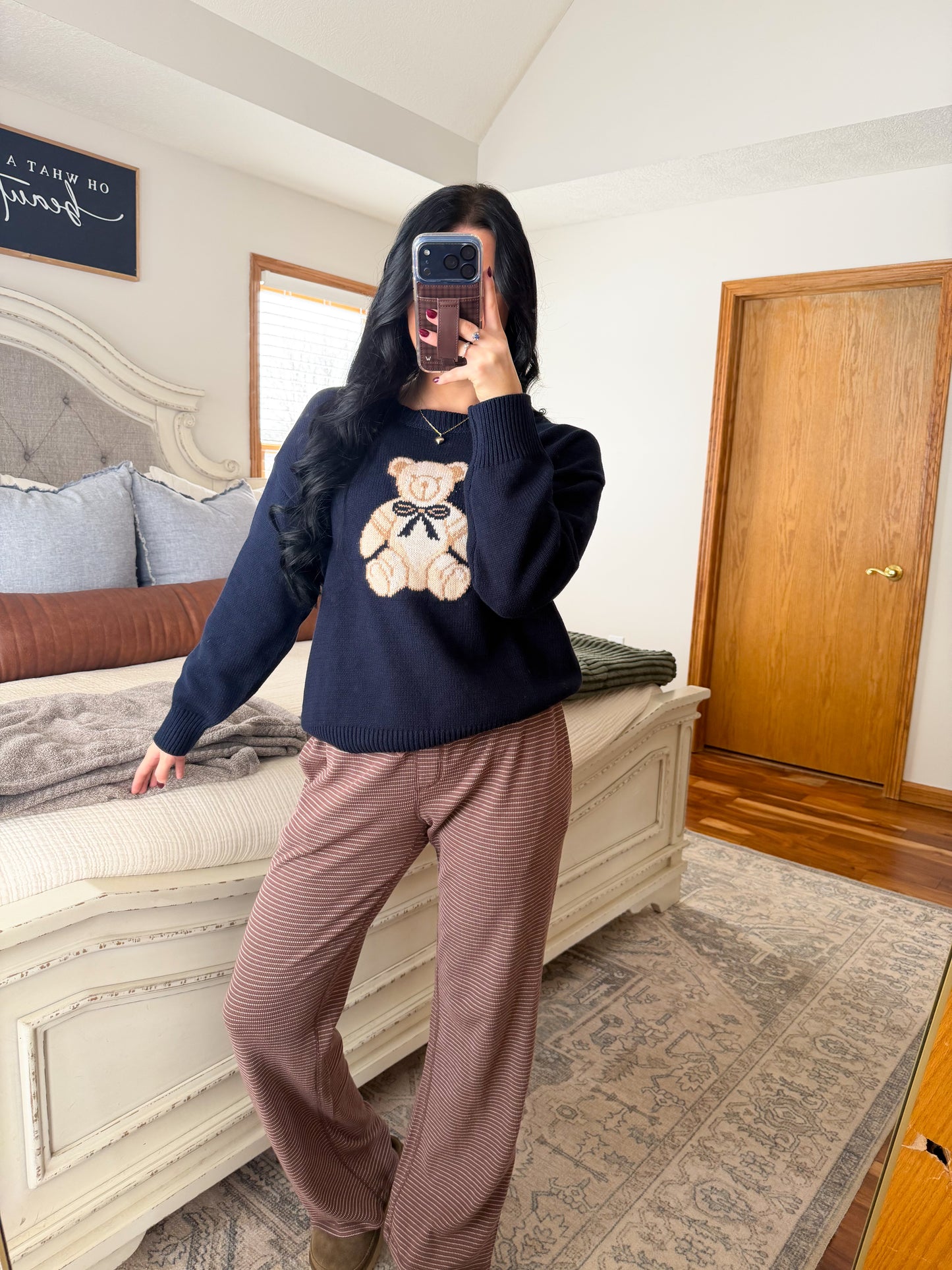 Chocolate stripe pants