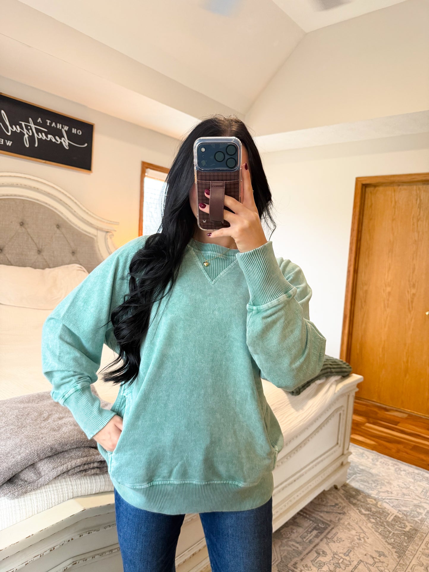 Jessie Pullover- Kelly Green