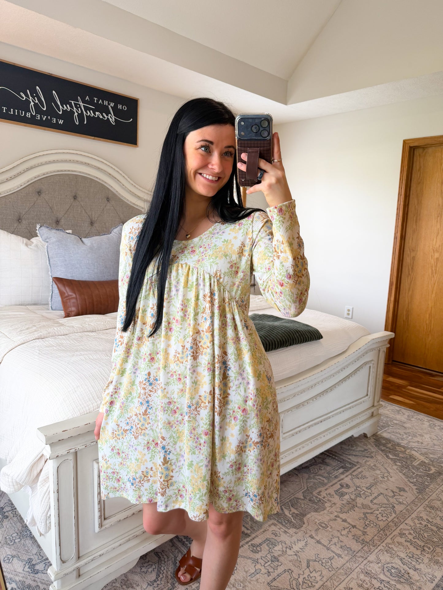 Long Sleeve Floral Dress