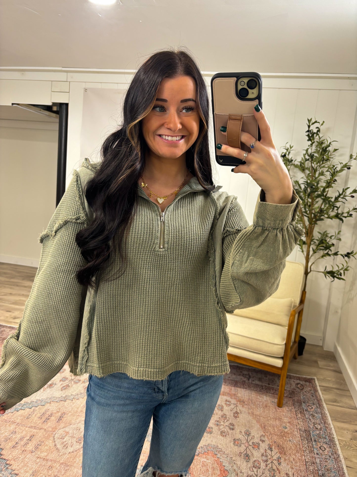 Wren Boho Quarterzip *hole in the shoulder!*