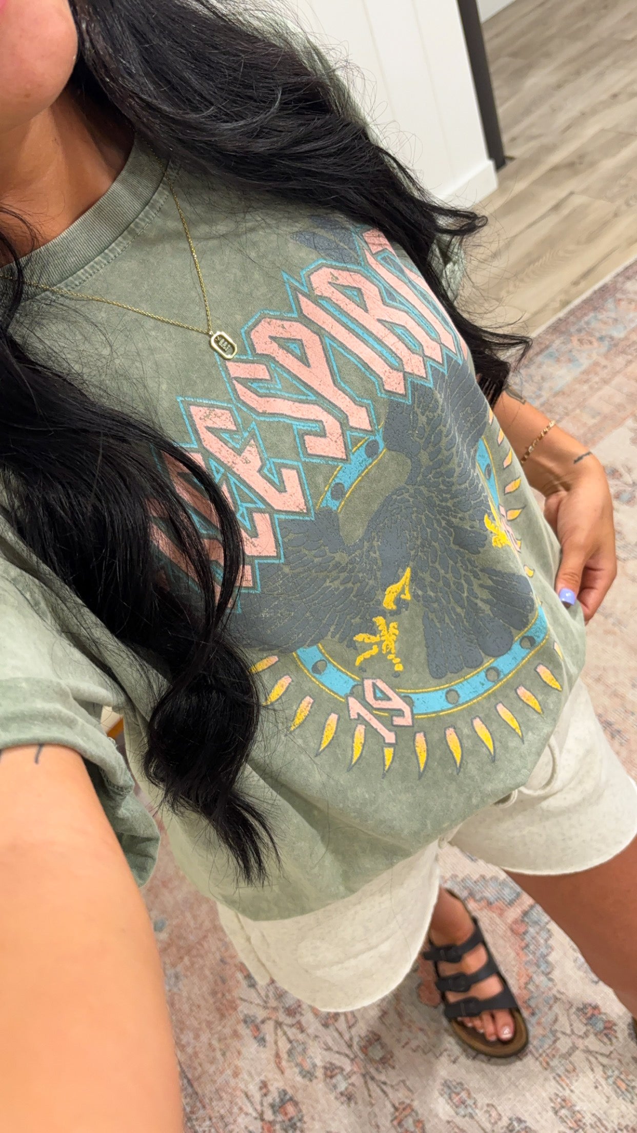 Free Spirit 1978 Graphic Tee- Avocado