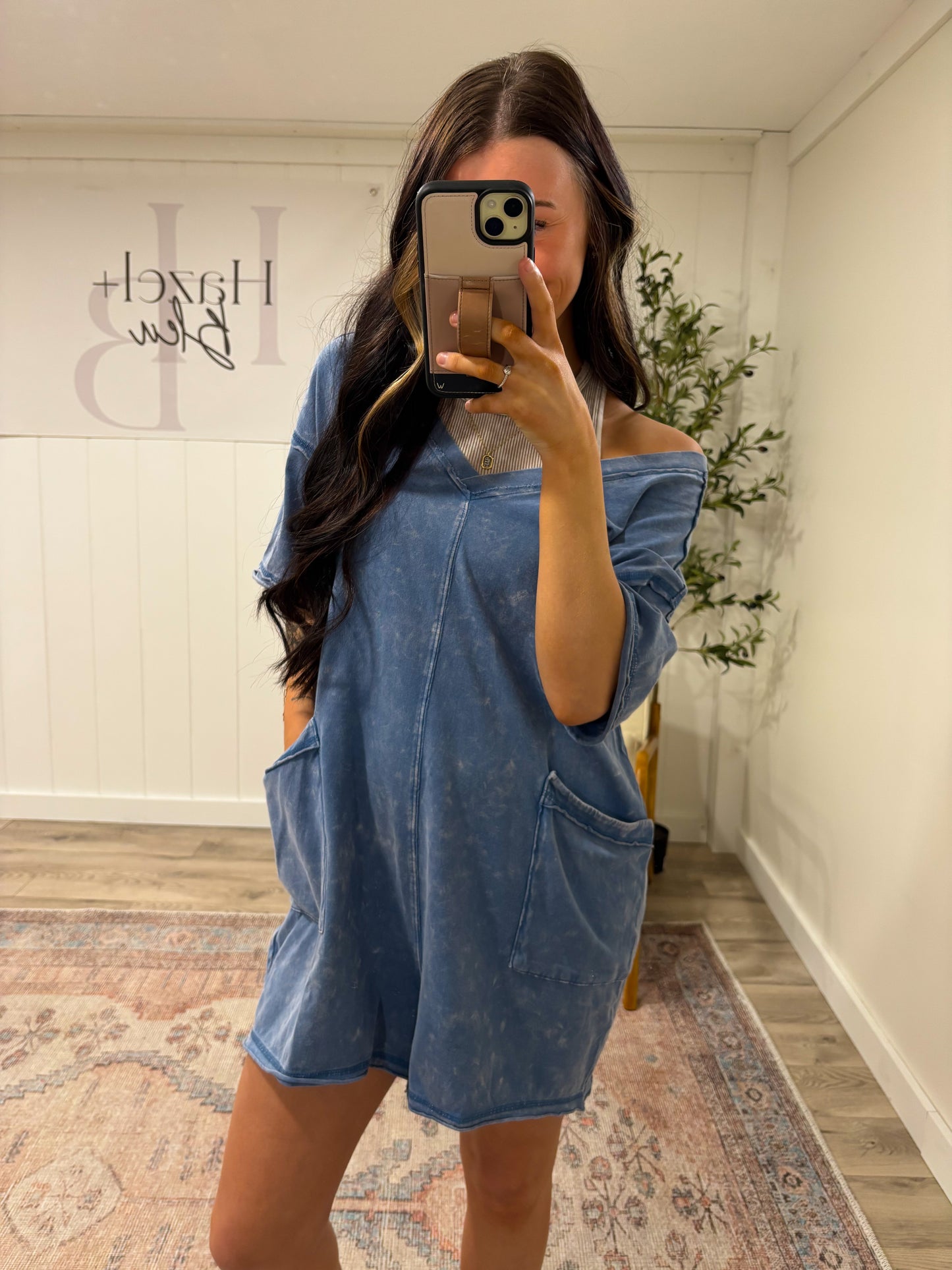Everyday Romper- Demin