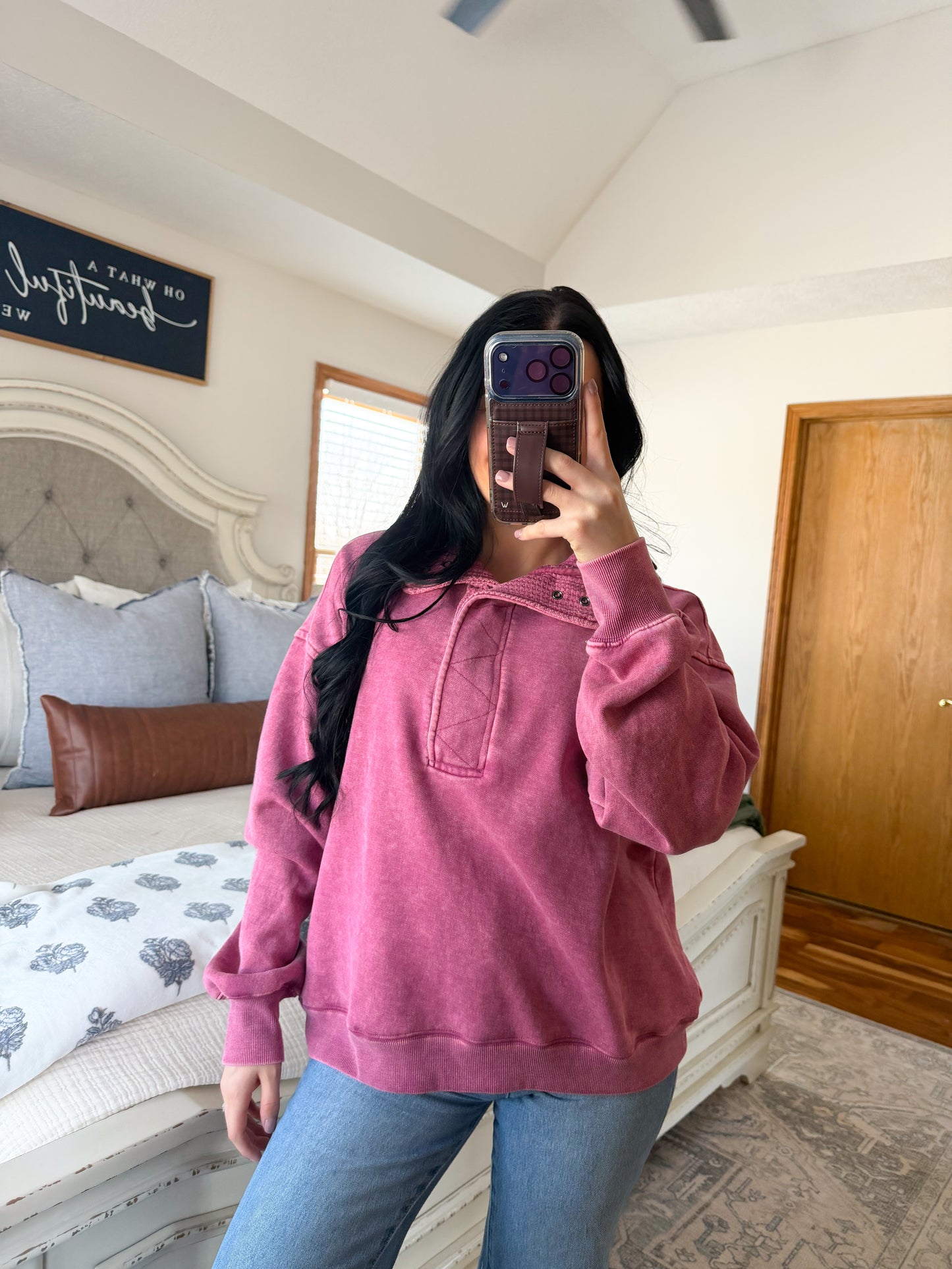 Allie Pullover- Mulberry