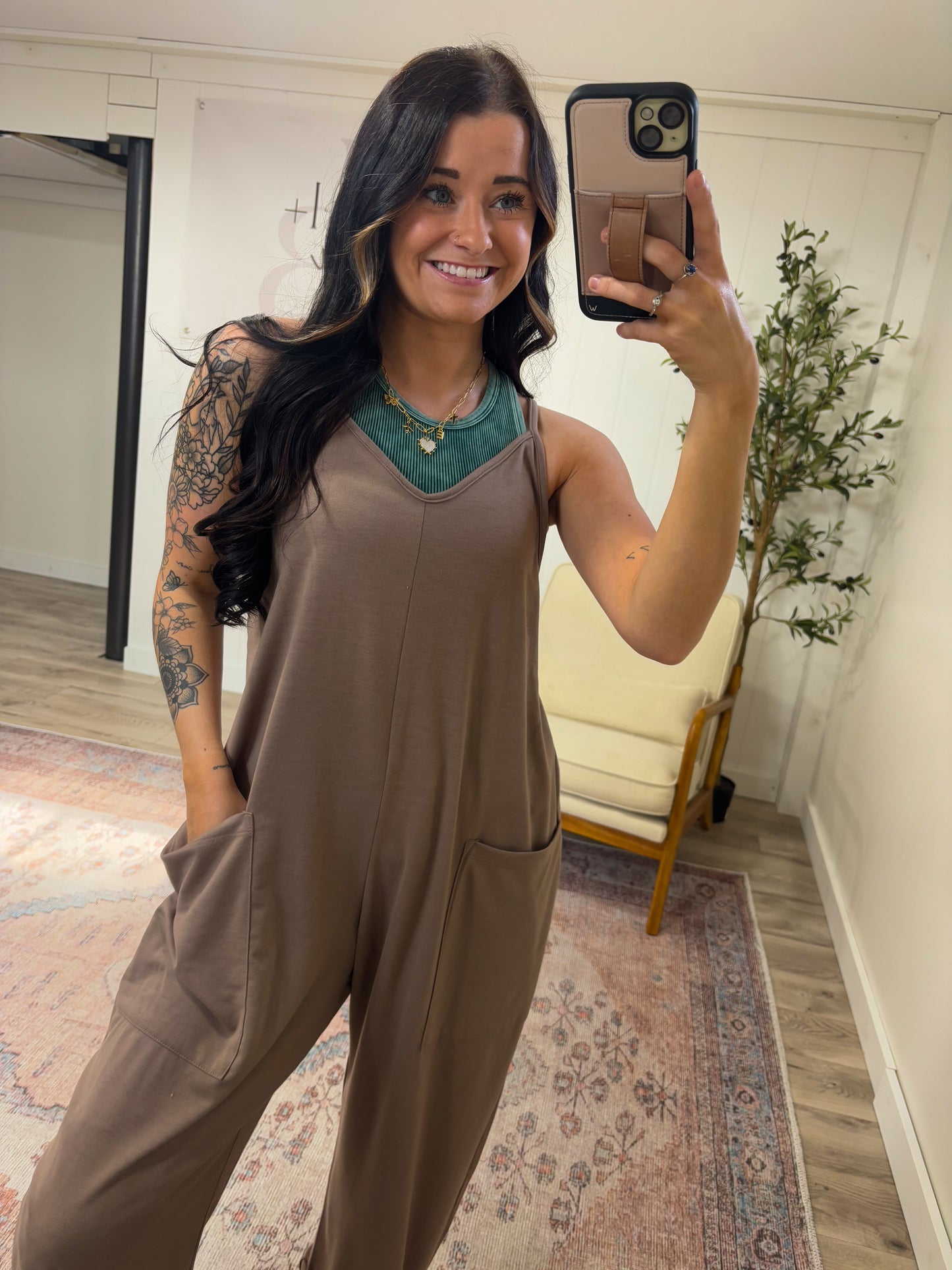 Hadley 2.0 Jumpsuit- Mocha