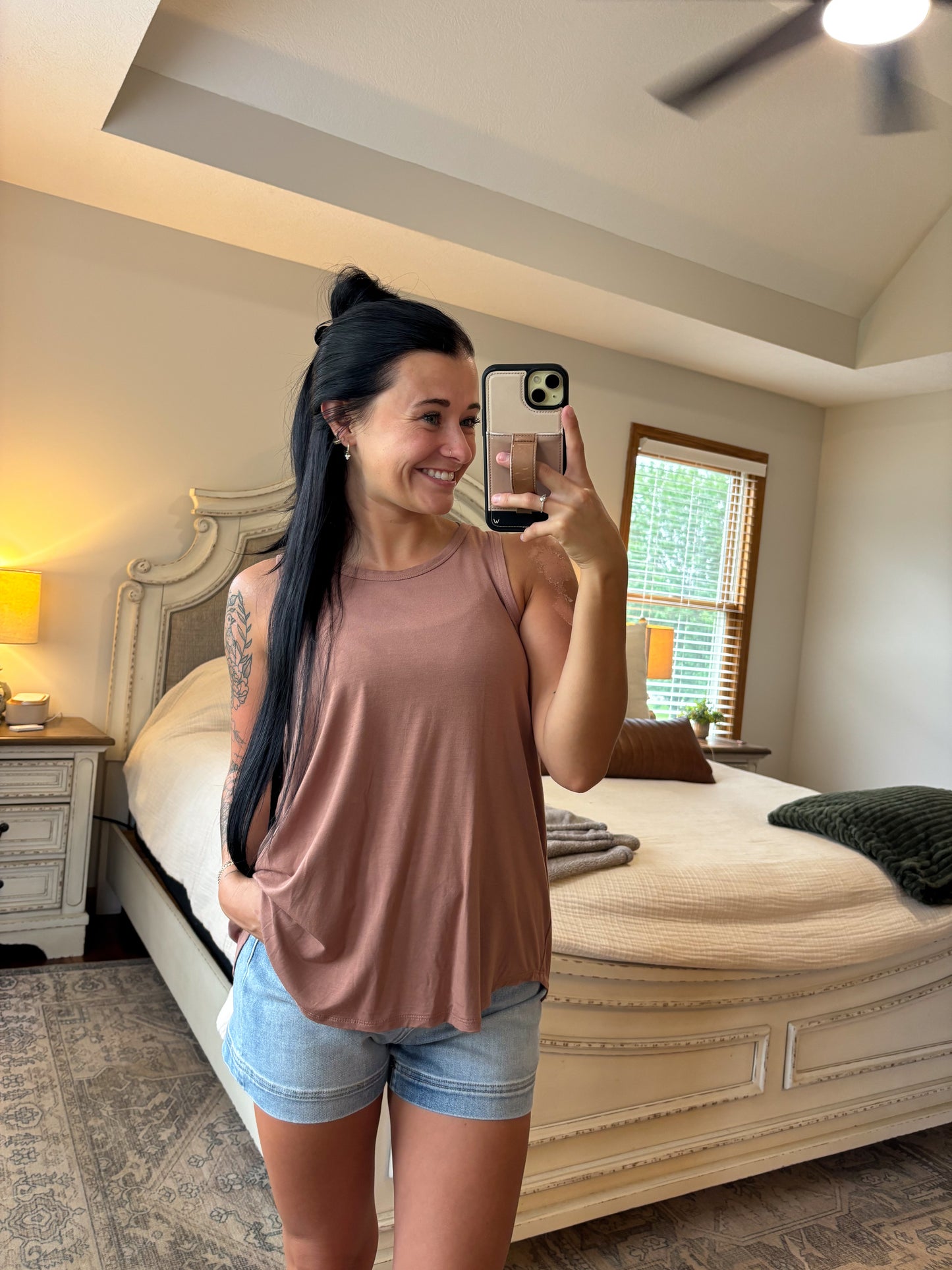 Flowy Tank- Mocha