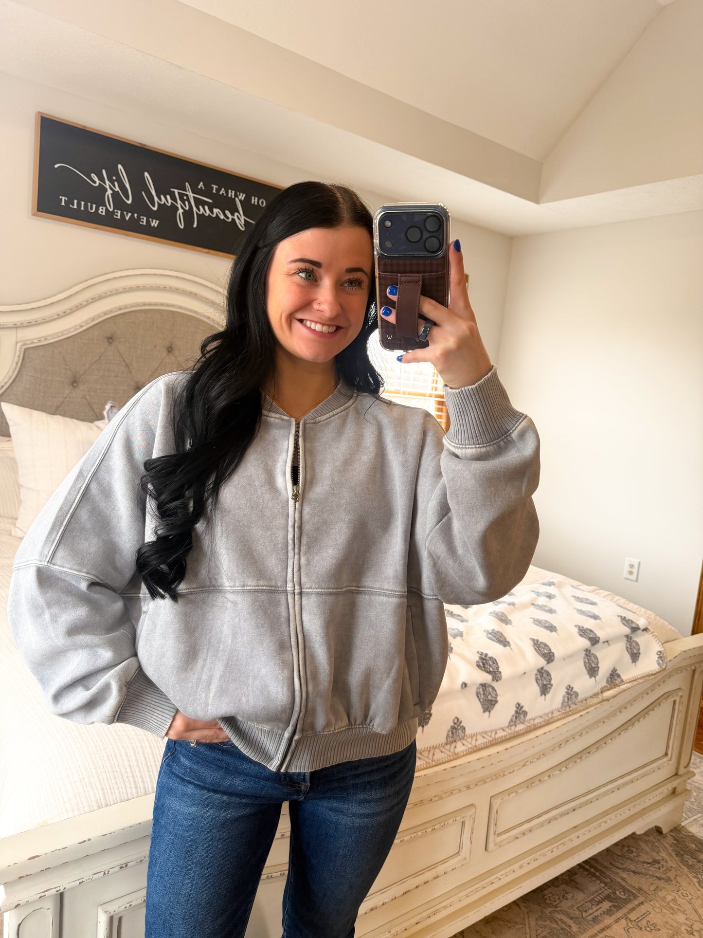 Bomber Jacket- Sleet