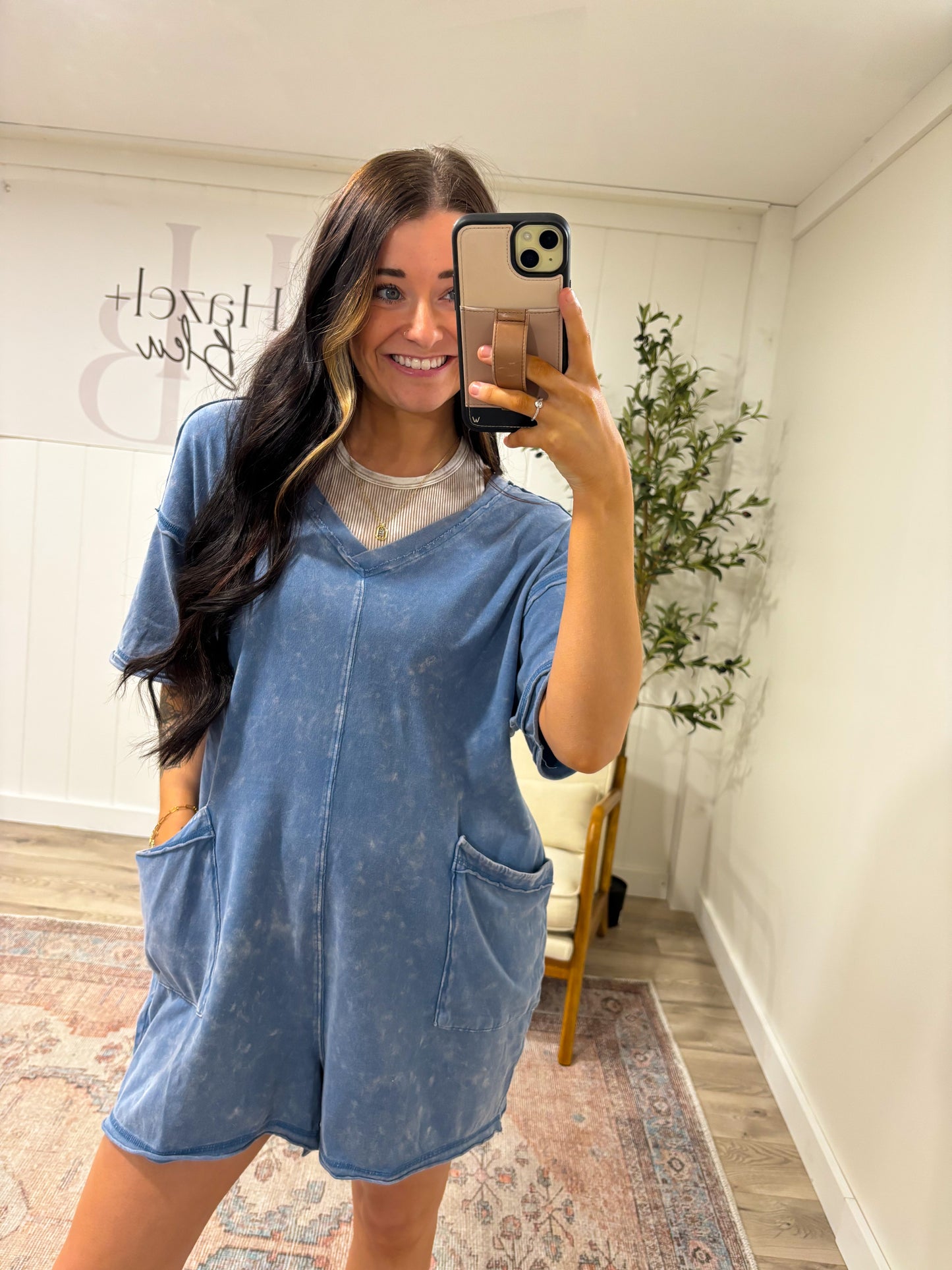 Everyday Romper- Demin