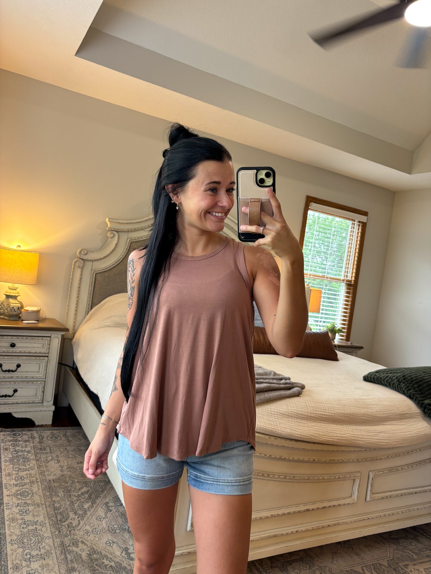 Flowy Tank- Mocha