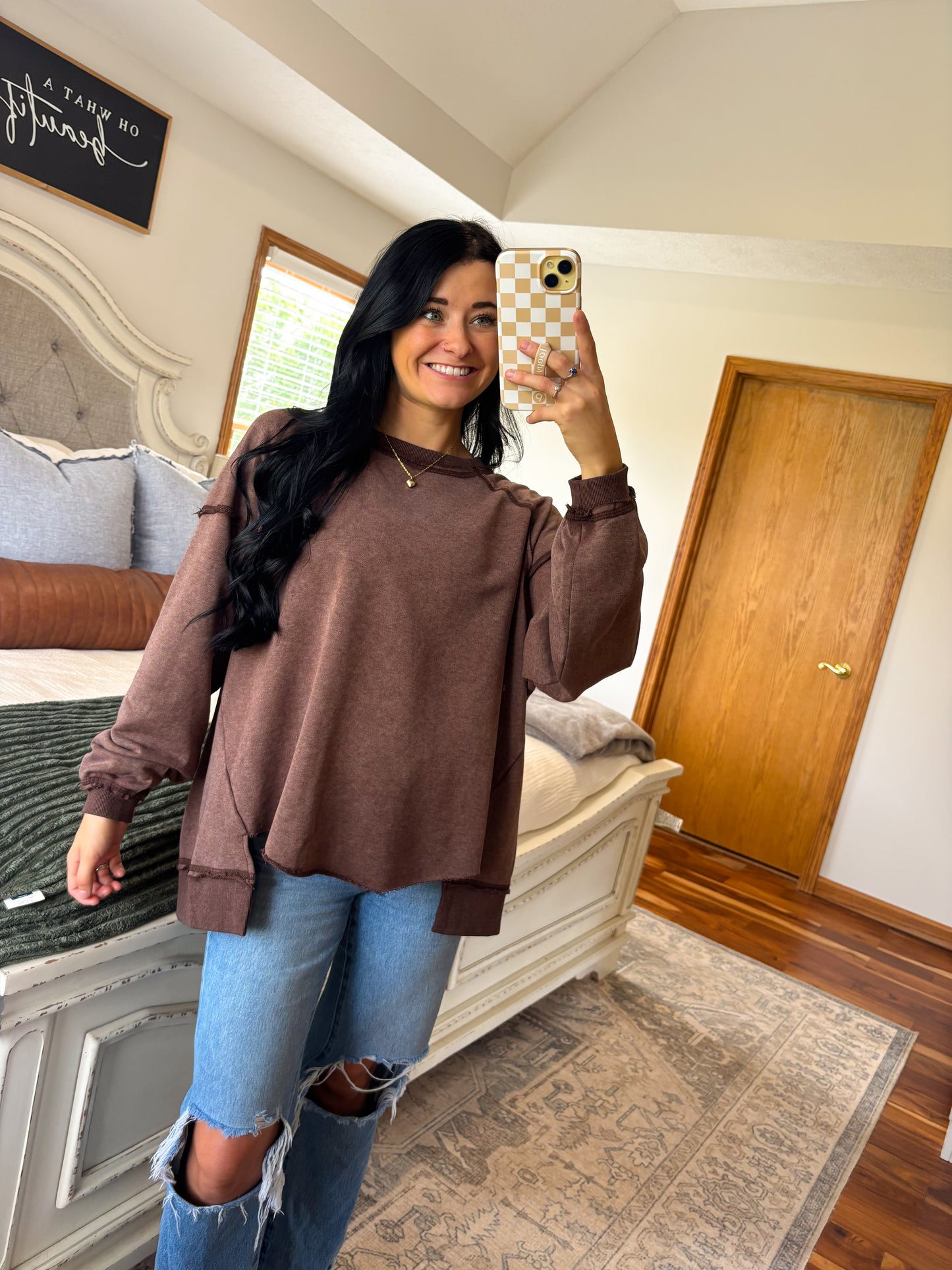 Teddy Pullover- Mocha