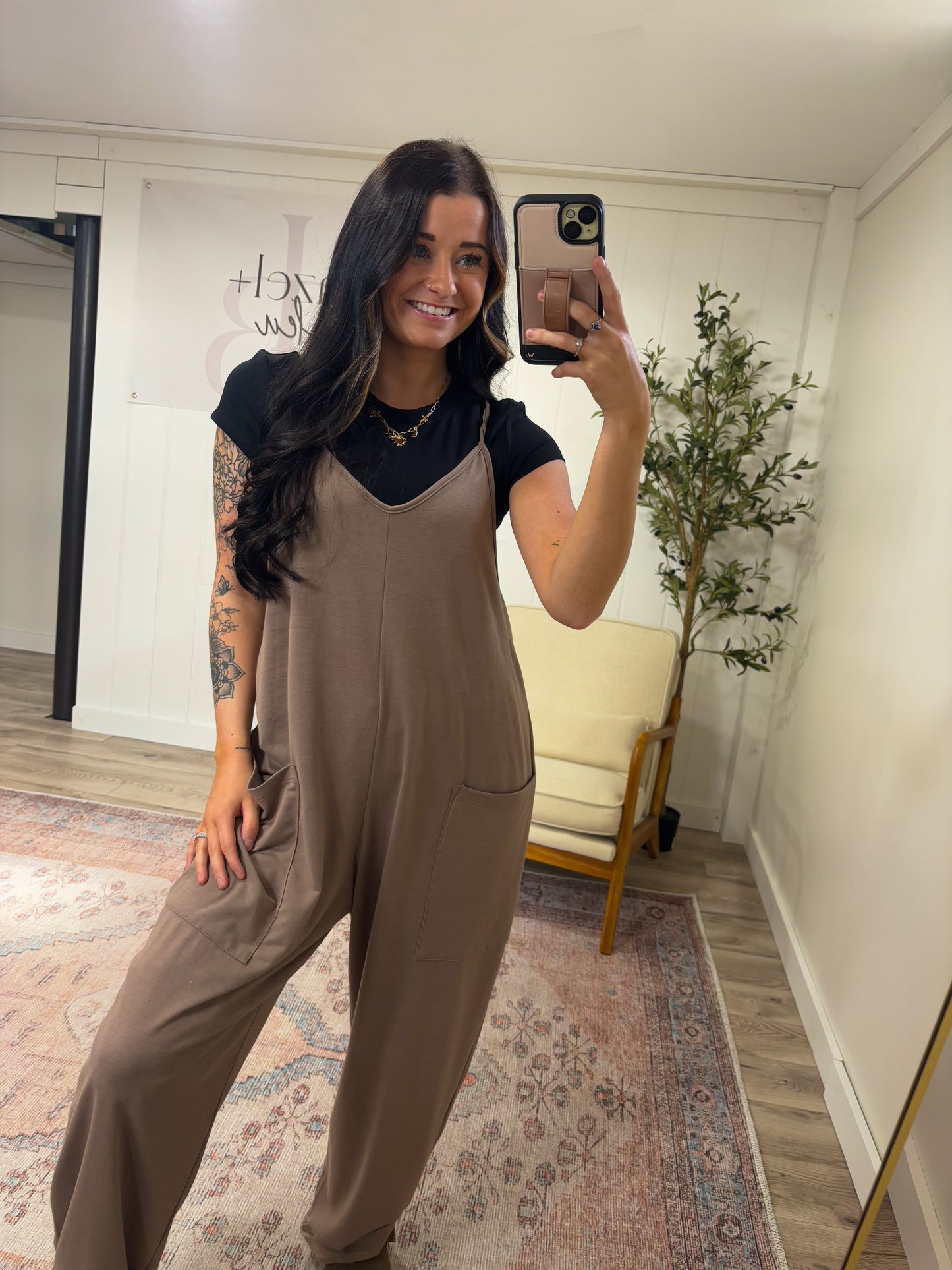 Hadley 2.0 Jumpsuit- Mocha