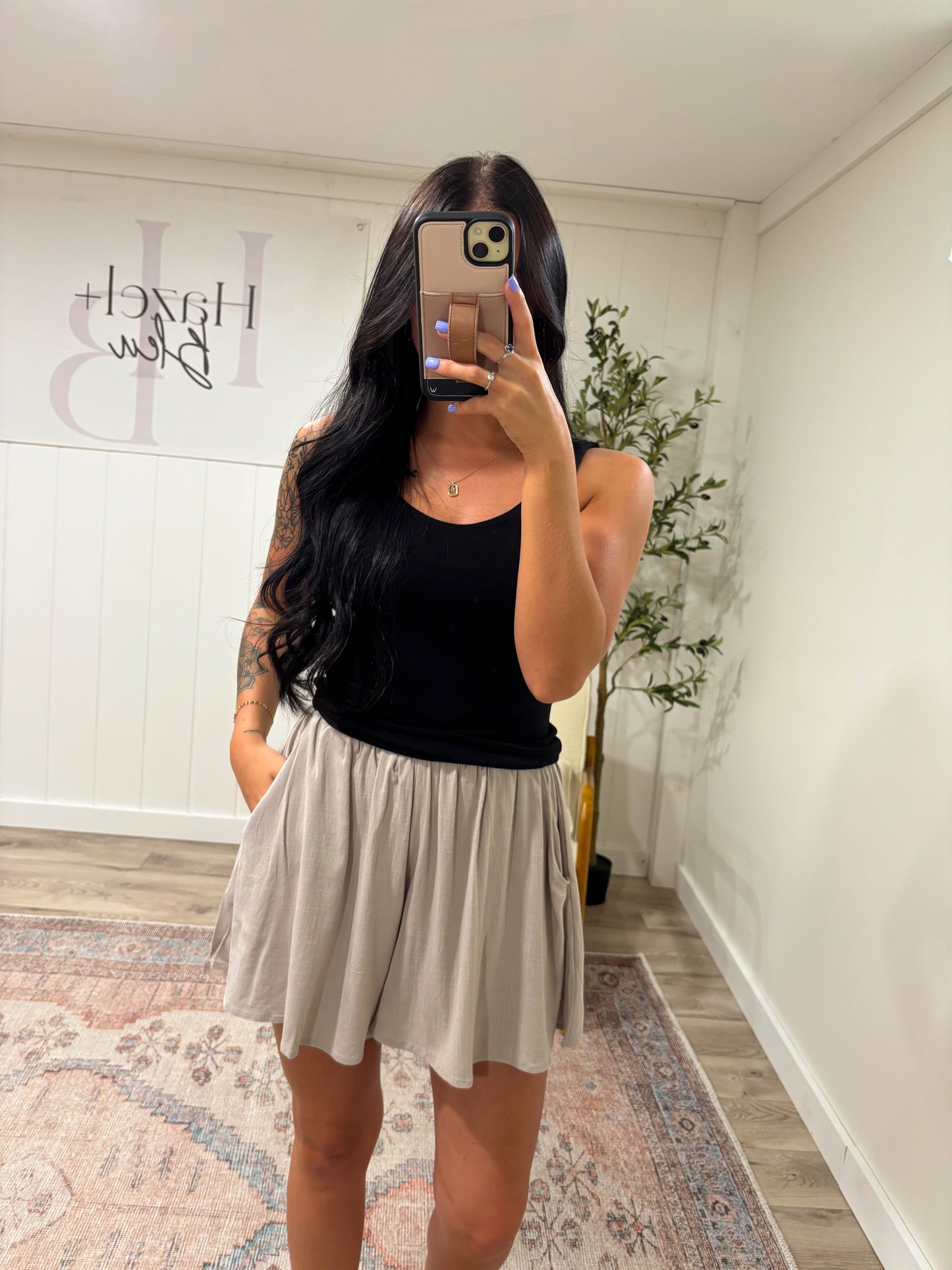 Flowy Shorts- Sand Beige