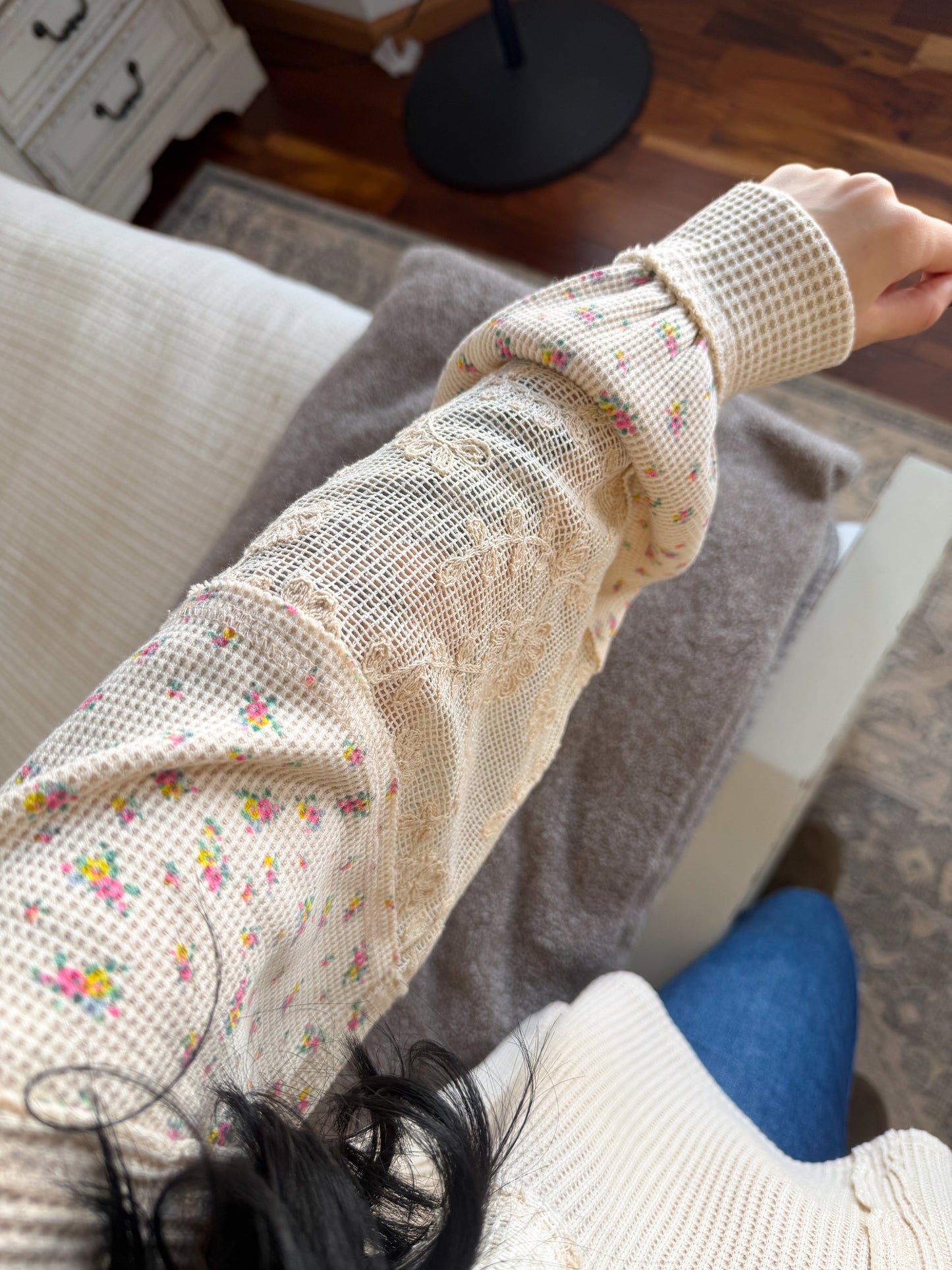 Beige Mix Thermal Pullover
