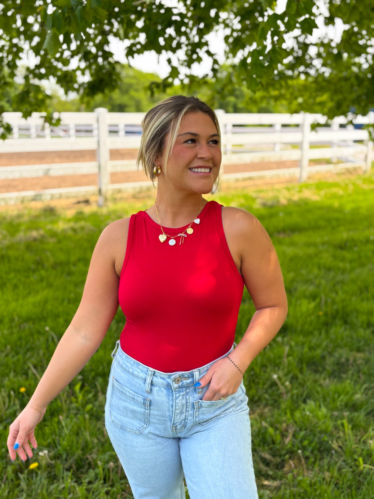 Essential Bodysuit- Ruby
