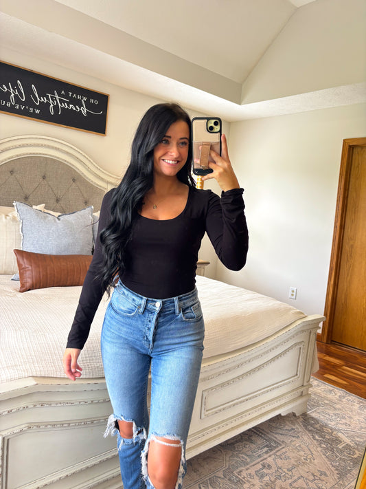 Double Lined Everyday Basic- Black