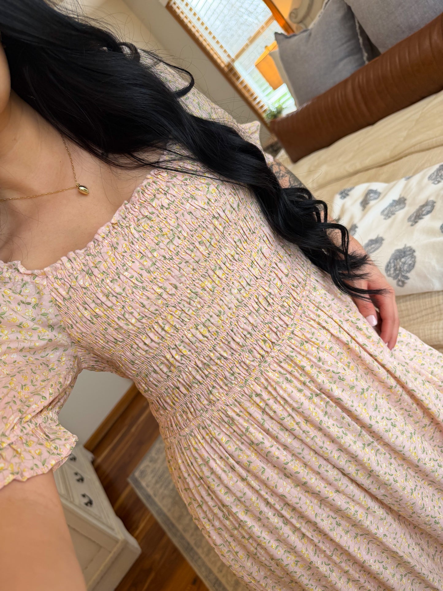 Peony Smocked Maxi Dress