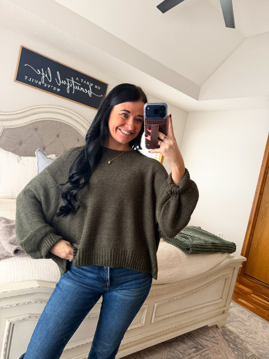 Bailey Sweater- Olive