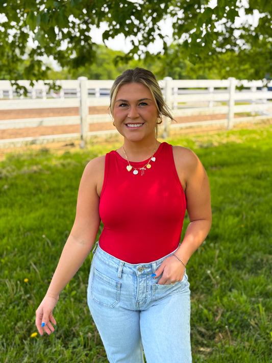 Essential Bodysuit- Ruby