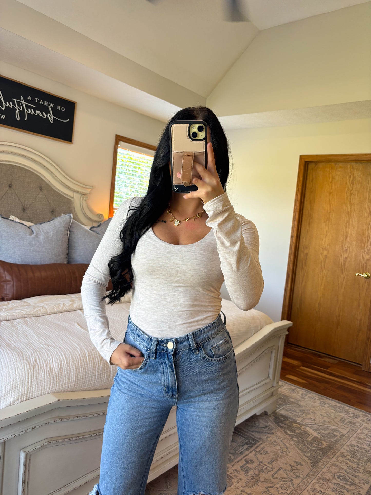 Double Lined Everyday Basic- Oatmeal