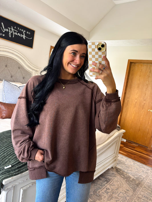 Teddy Pullover- Mocha