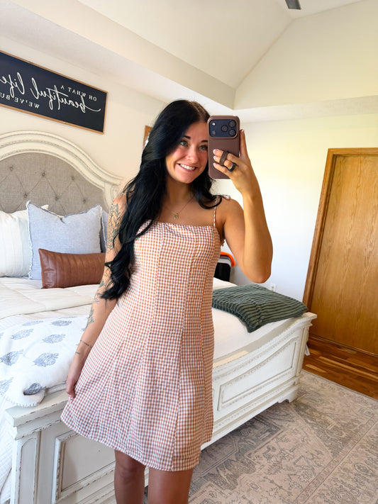 Gingham Mini Dress