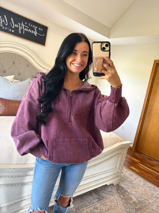 Banks Sweatshirt- Plum