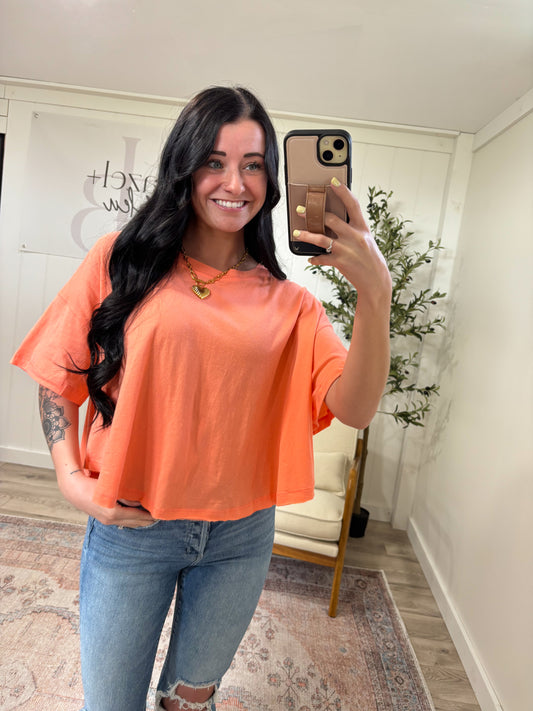 Lottie Top- Coral