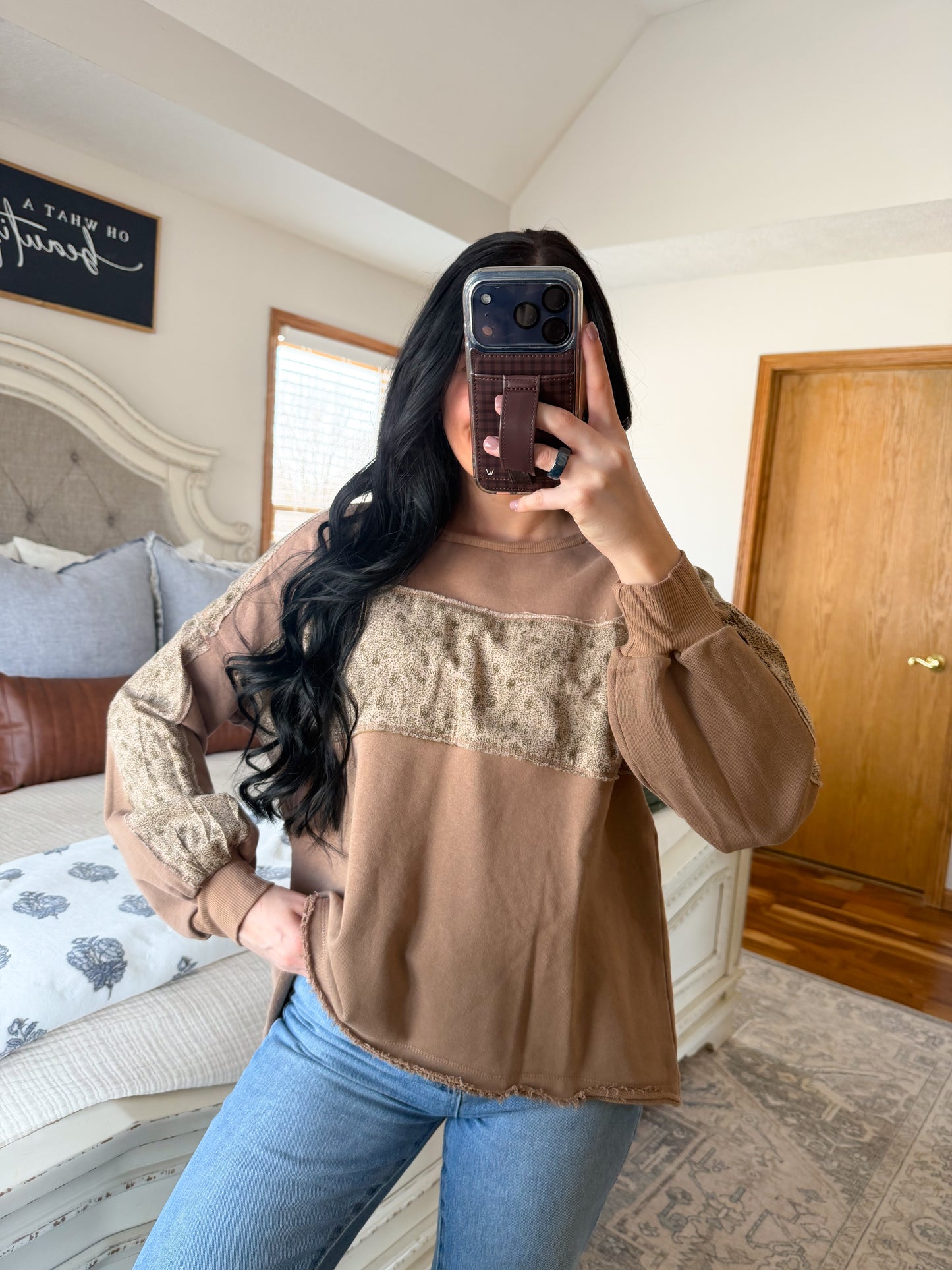 Ditsy Floral Pullover