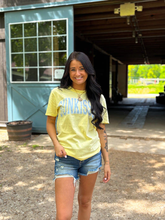 Sunkissed Comfort Colors Tee- Butter Yellow