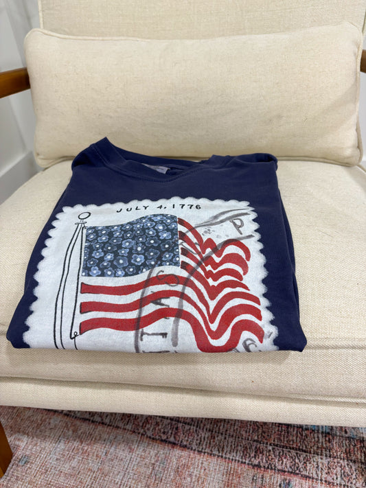 Postage Stamp Graphic Tee