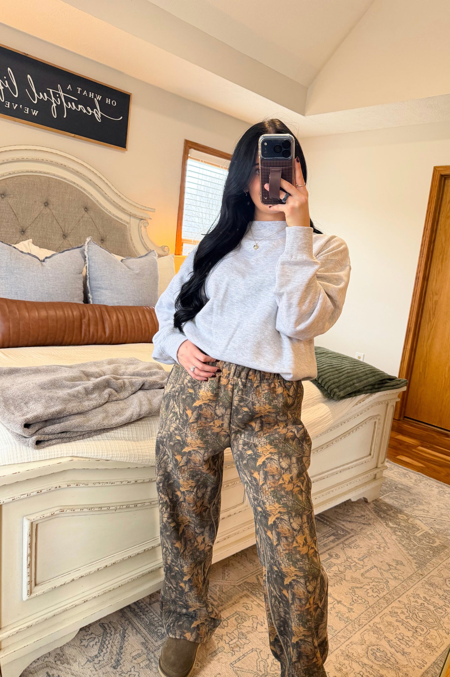 Dark Woodland Camo Sweatpants