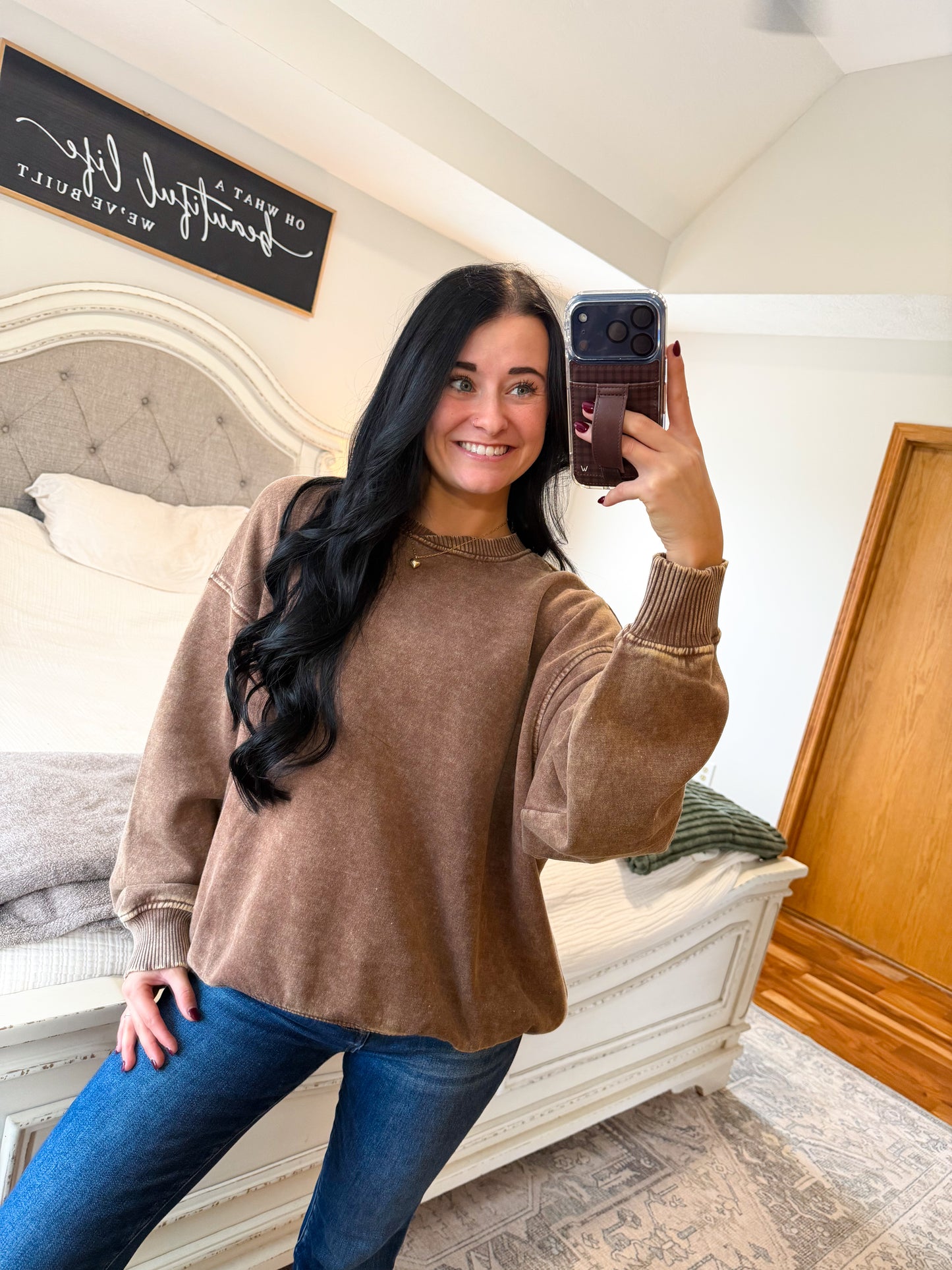 Indie Pullover- Mocha