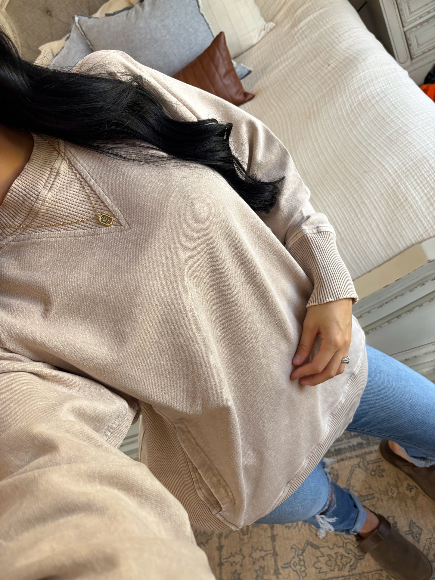 Jessie Pullover- Ash Mocha