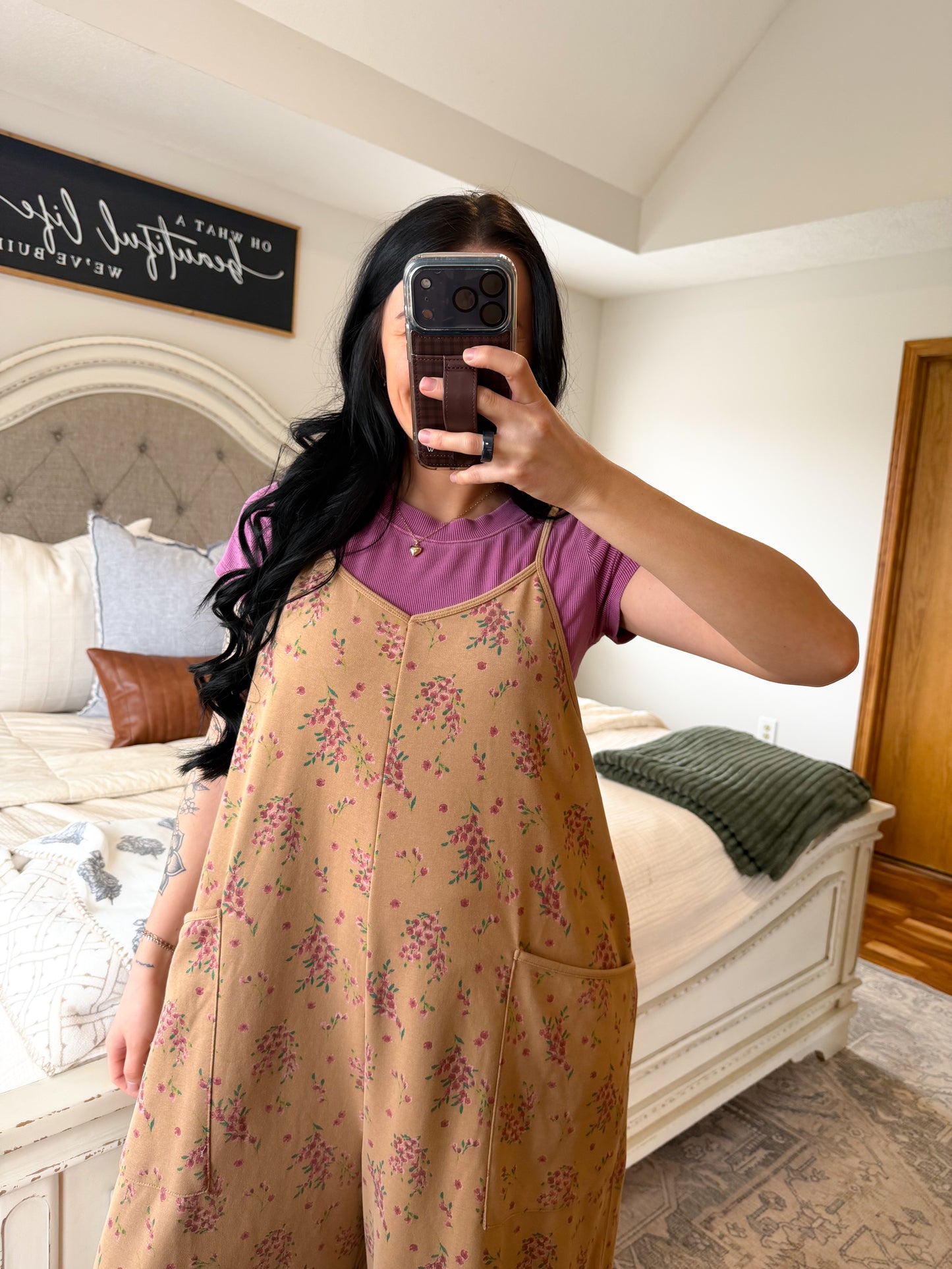 Floral Wide Leg Jumpsuit