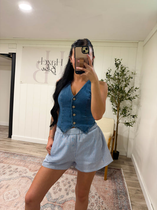 Boxer Shorts- Blue Stripe