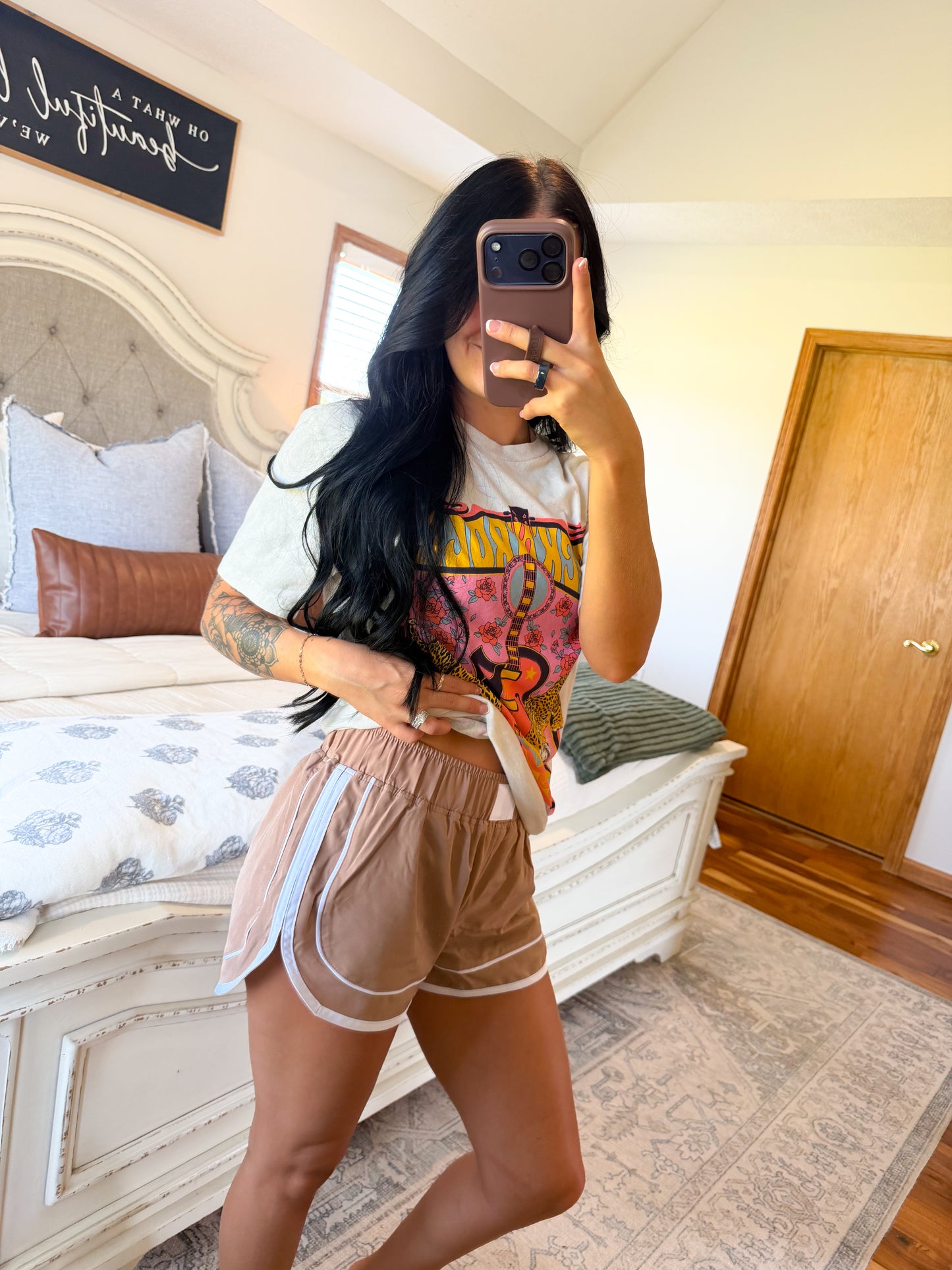 Luxe Running Shorts- Cocoa