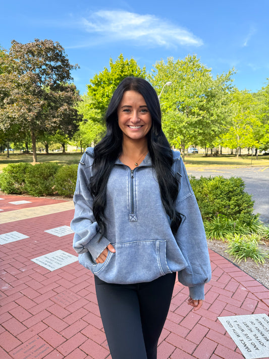 Banks Sweatshirt- Dusty Blue