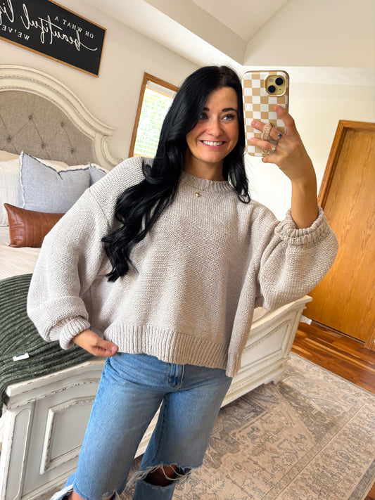 Bailey Sweater- Bone