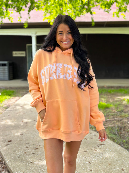 Sunkissed Hoodie- Orange Sherbet