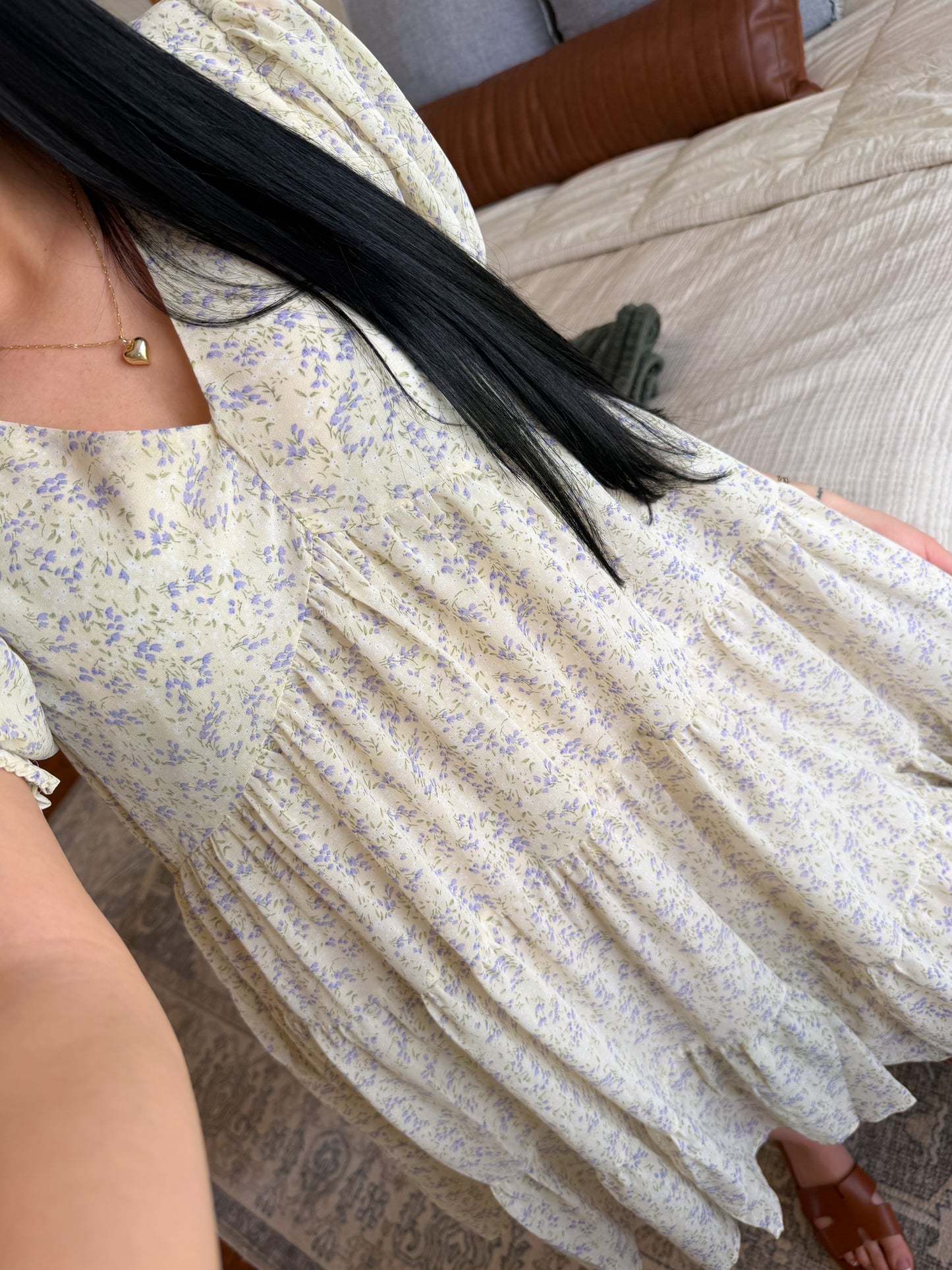 Romantic Floral Mini Dress