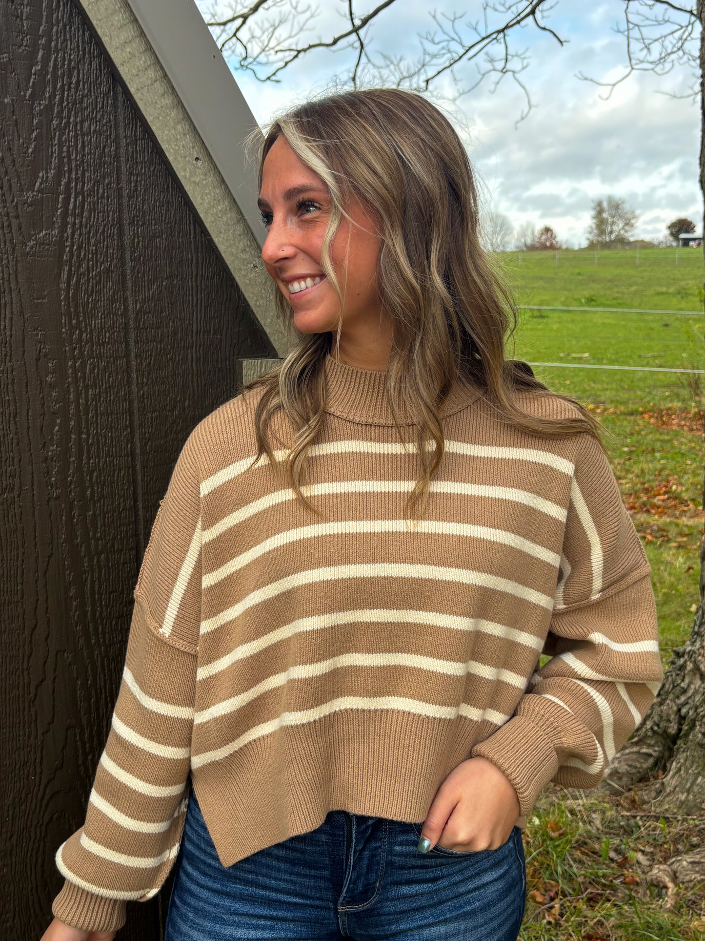 Alix Striped Sweater