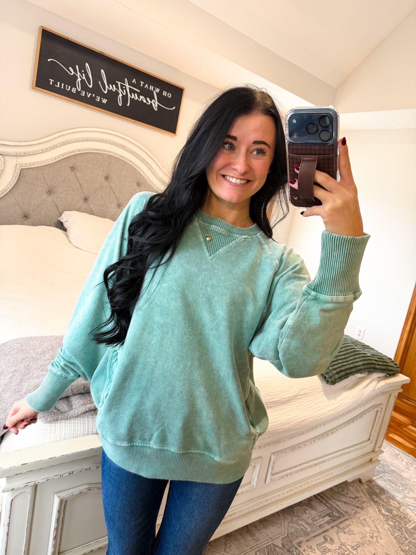 Jessie Pullover- Kelly Green