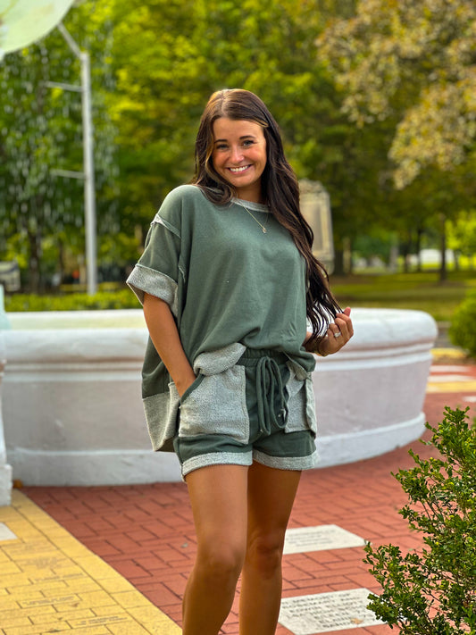 Comfy Everyday Set- Olive