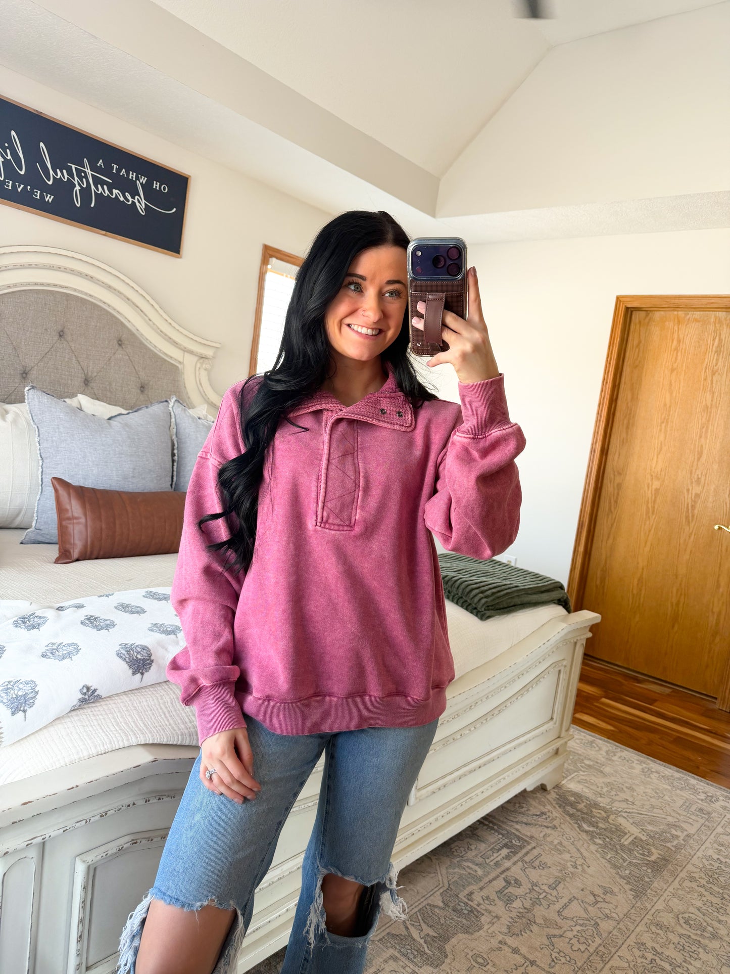 Allie Pullover- Mulberry