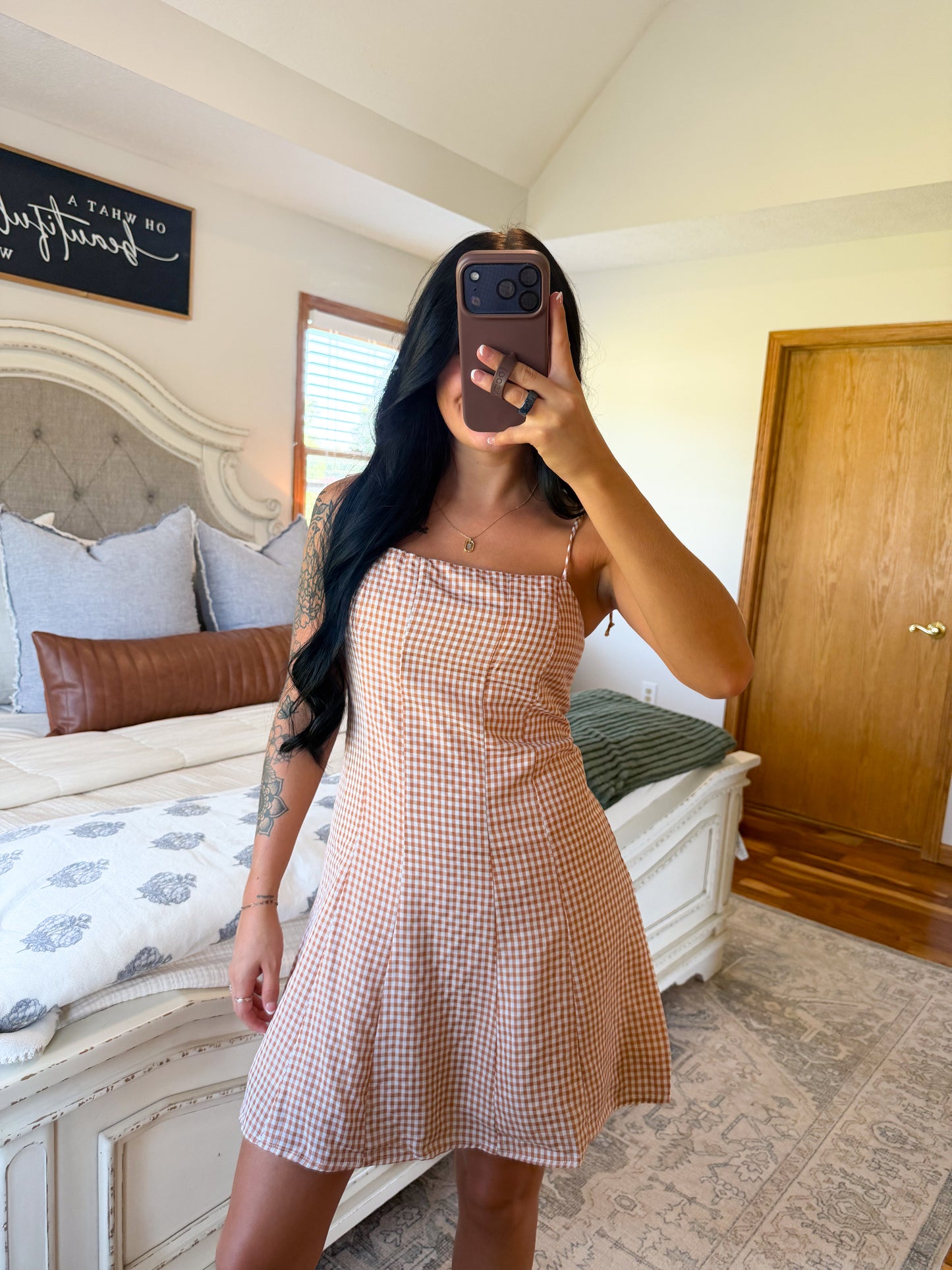 Gingham Mini Dress
