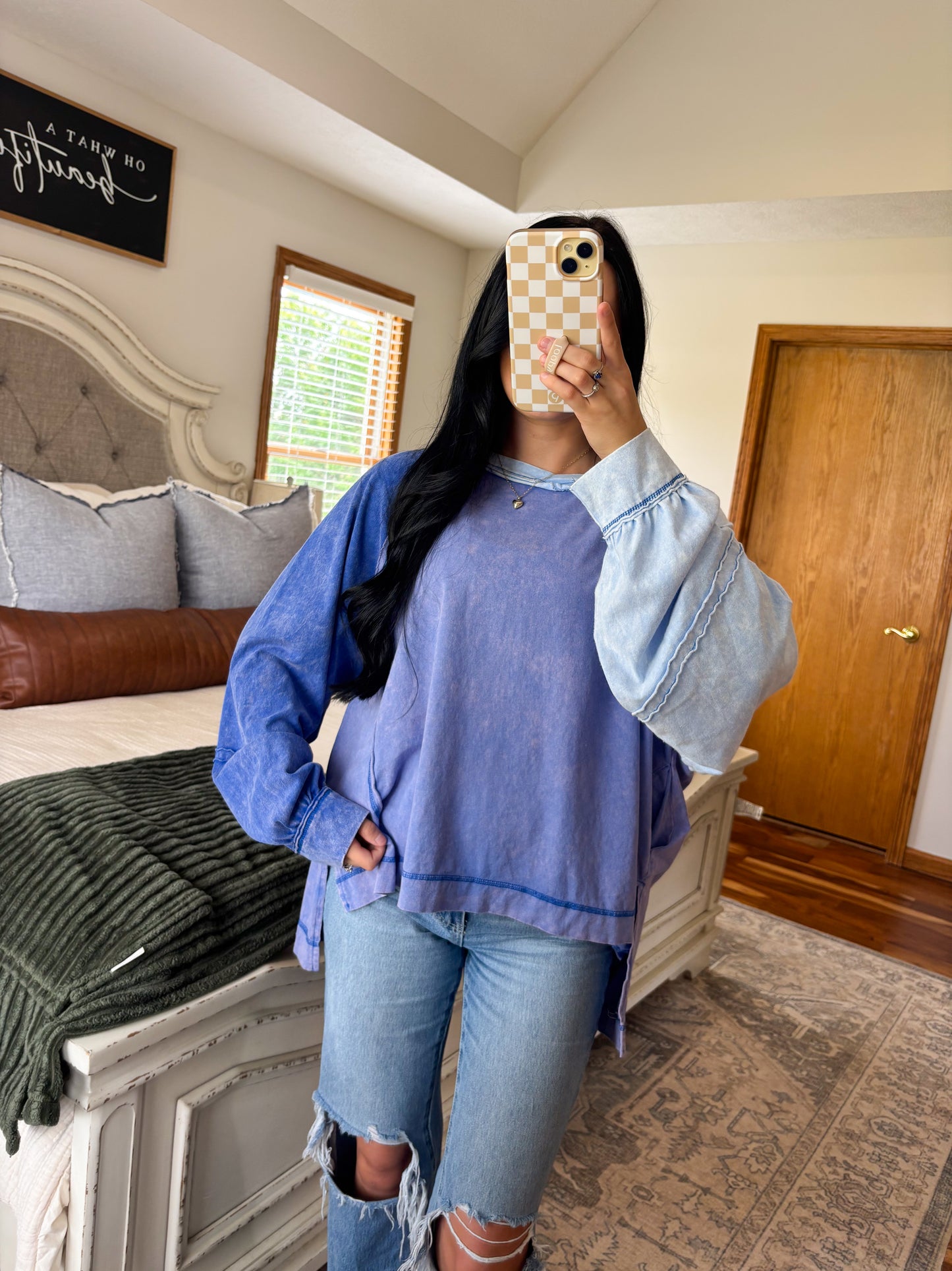 Multi Blue Pullover