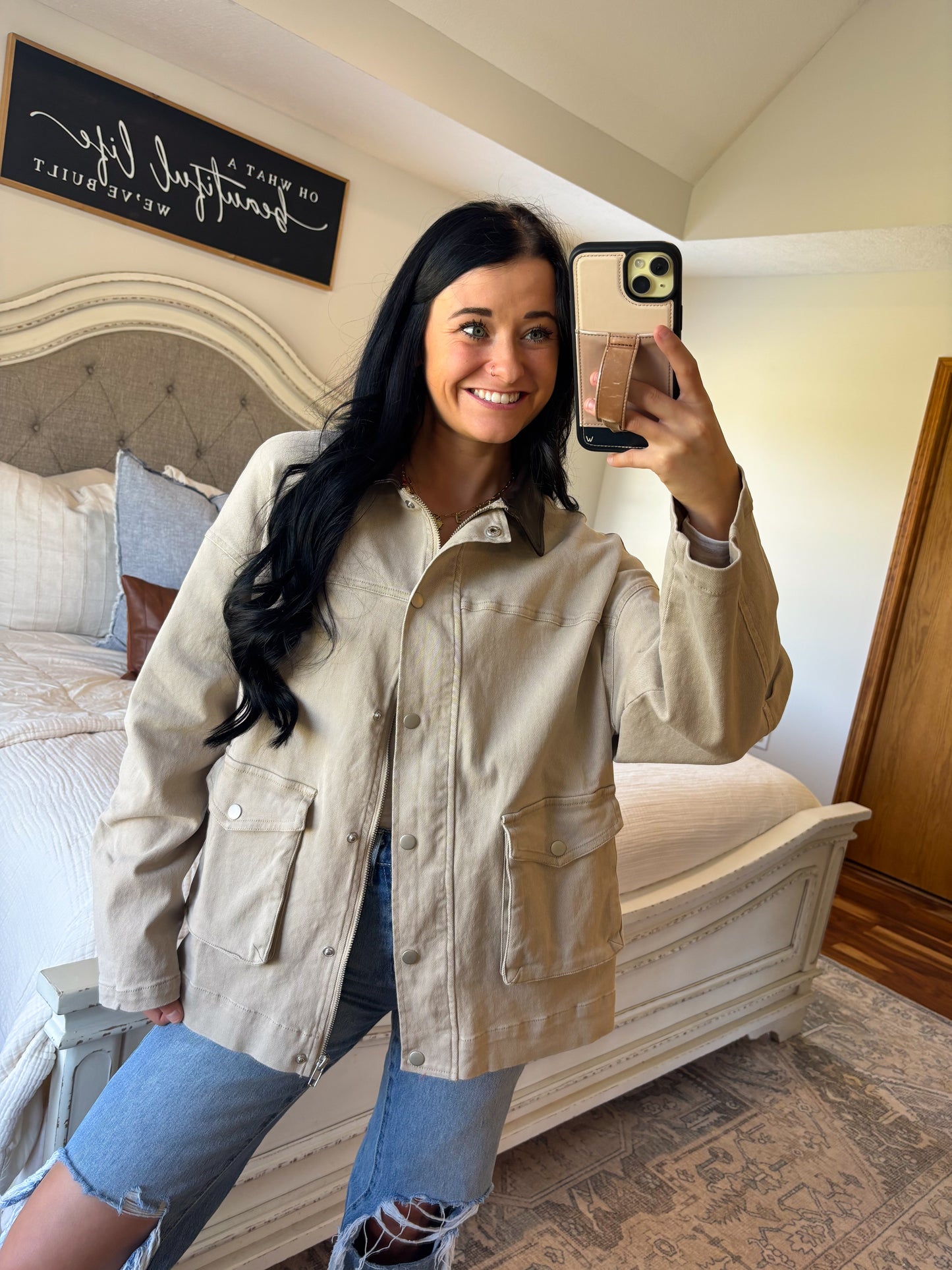 Brooks Barn Jacket- Taupe