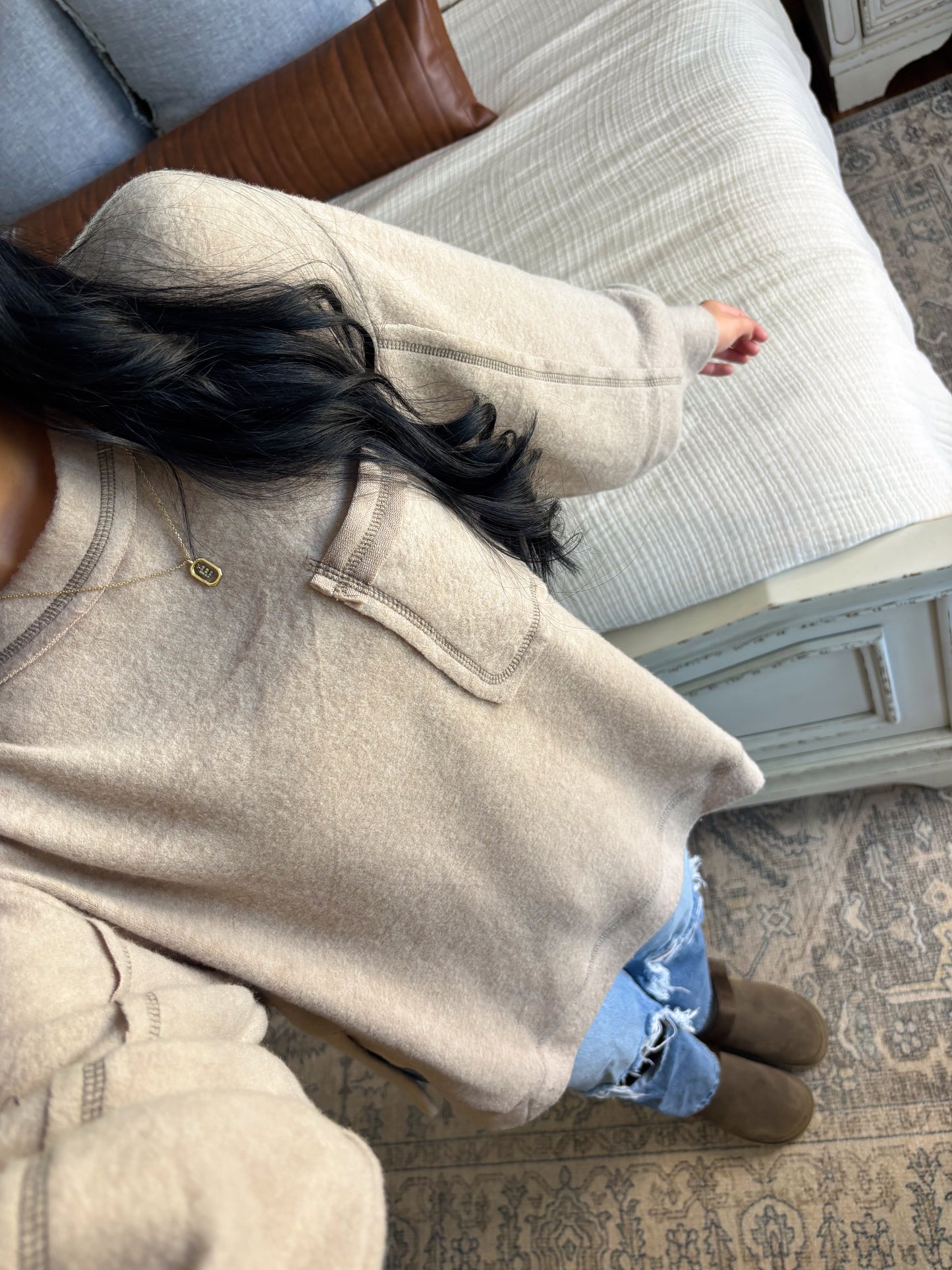 Hannah Hacci Sweater- Ash Mocha