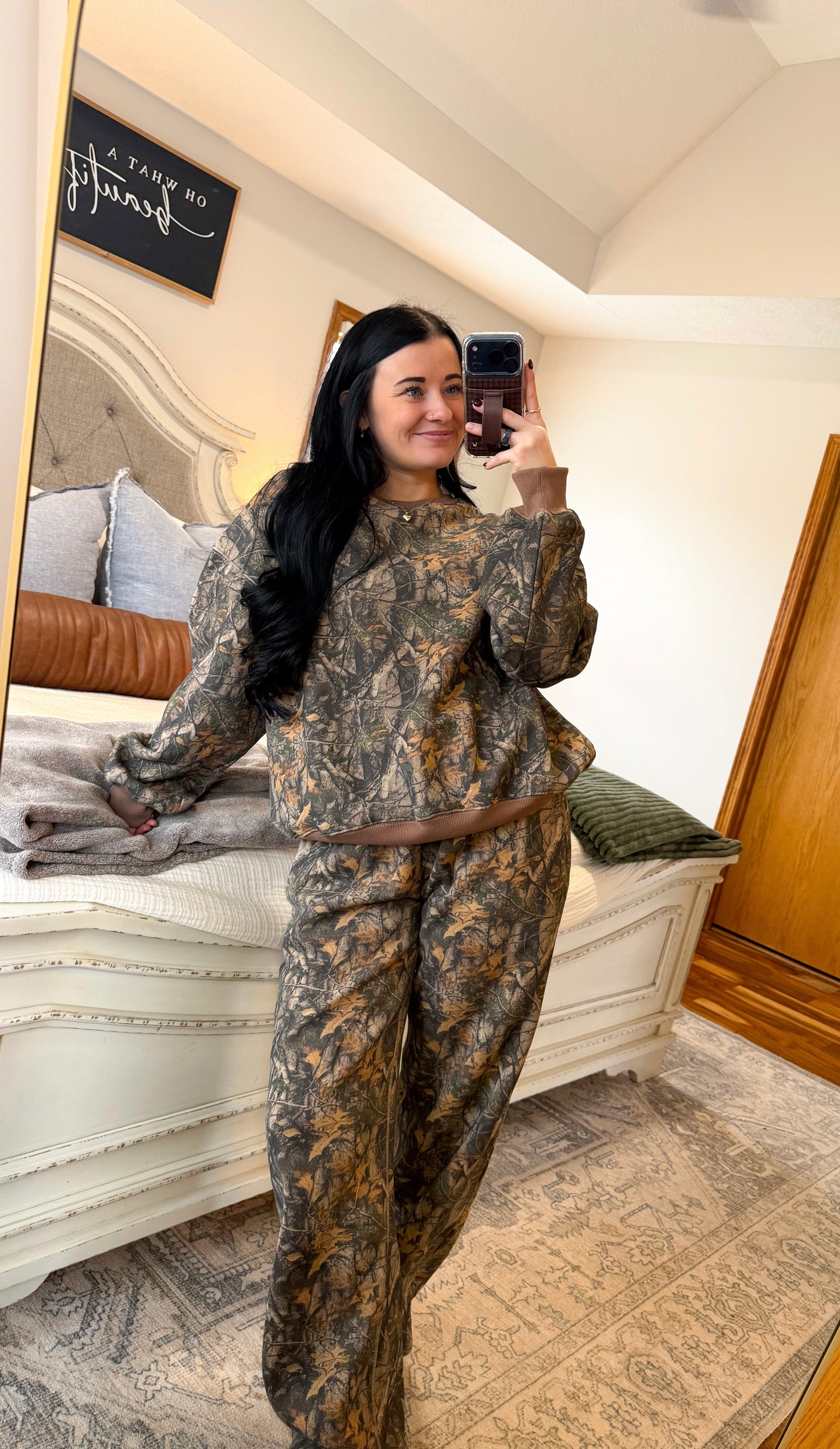 Dark Woodland Camo Sweatpants
